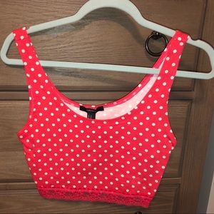 Polka Dot Crop Top